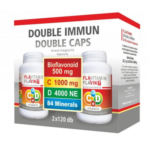 Flavitamin double immun c+d vitamin 2x120 kapszula